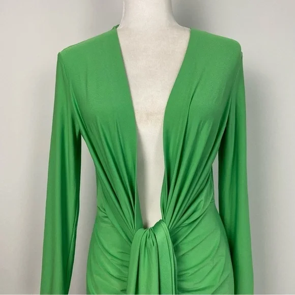 green emerald velvet dress Lorena Midi Dress